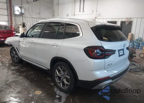 2022 BMW X3 xDrive30I from USA, damaged, VIN WBX57DP06NN177406